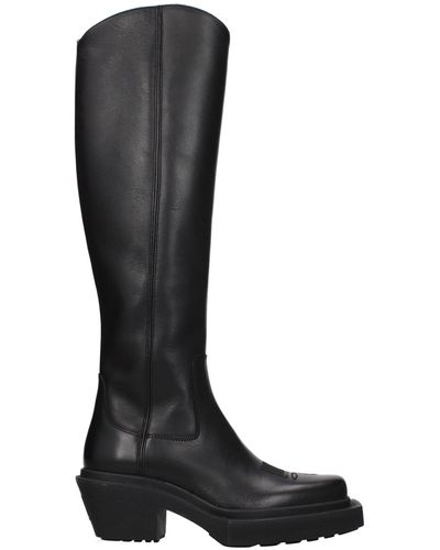 Vetements Boots Leather Black