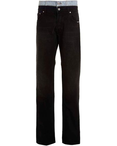 VTMNTS 'Double waisted' Jeans Multicolor - Nero