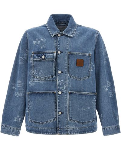 Carhartt Stamp Casual Jackets, Parka - Blue