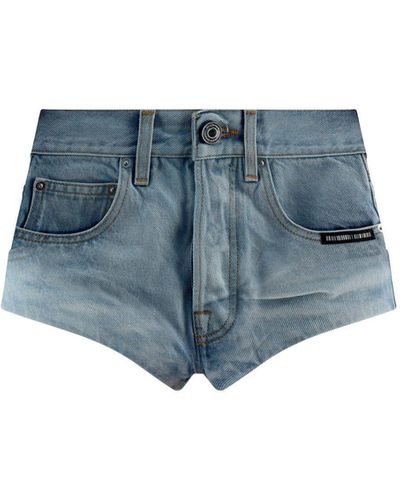 VTMNTS Hot Denim Shorts - Blue