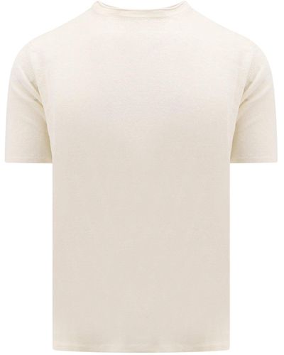 Roberto Collina Linen T-shirt - White
