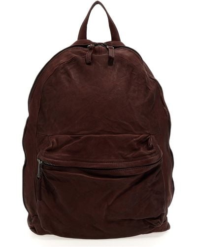Giorgio Brato Leather Backpack Backpacks - Brown