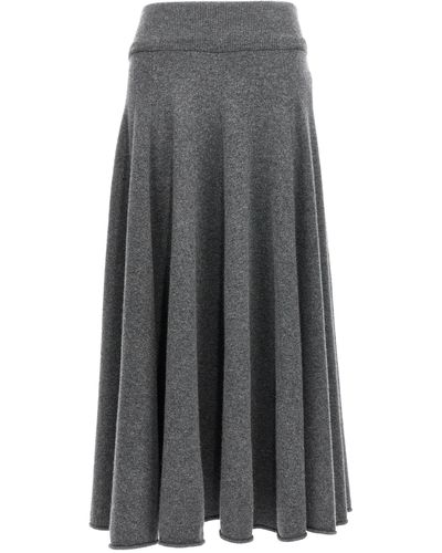 Extreme Cashmere N°313 Twirl Skirts - Gray