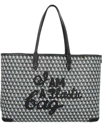 Buy Anya Hindmarch I Am A Plastic Multi Eyes Large Tote Bag, Grey Color  Women