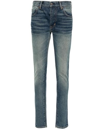 Tom Ford Faded Skinny Jeans - Blue