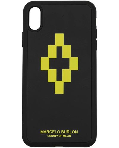 Marcelo Burlon Iphone Cover Iphone Xs Max Polycarbonate - Black