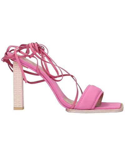 Jacquemus Sandals Suede - Pink