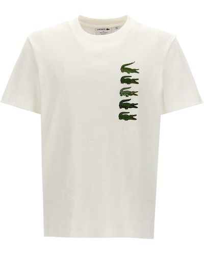 Lacoste Logo Print T-Shirt - White