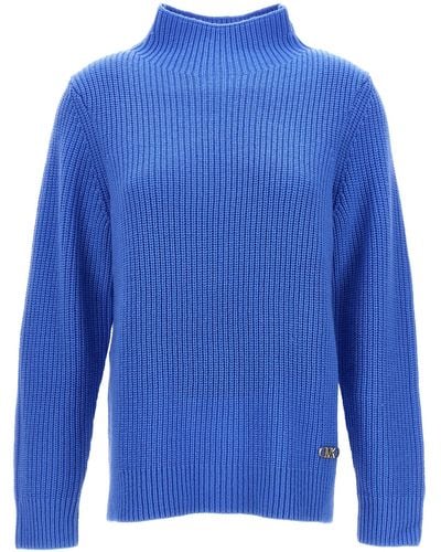 MICHAEL Michael Kors Logo Sweater Maglioni Celeste - Blu