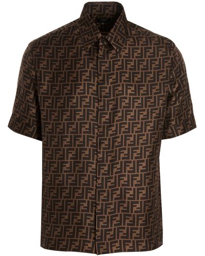 Fendi Ff Shirt, Blouse - Brown