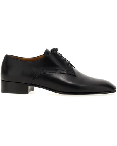 The Row Kay Oxford Derbies Shoes - Black