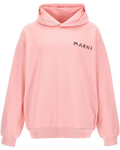 Marni 'Collage Bouquet' Hoodie - Pink