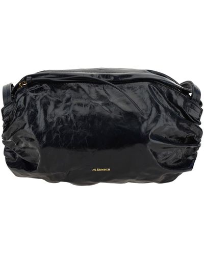 Jil Sander 'Crossbody' Small Calf Leather Bag - Black