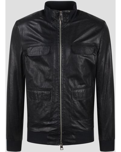 Brian Dales Biker leather jacket - Nero