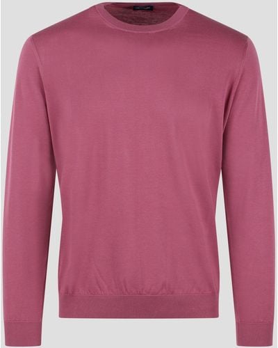 Drumohr Cotton Knit Jumper - Pink