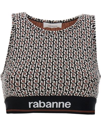 Rabanne Monogram Underwear, Body - Black