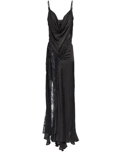 Y. Project Hook and eye slip maxi dress - Nero