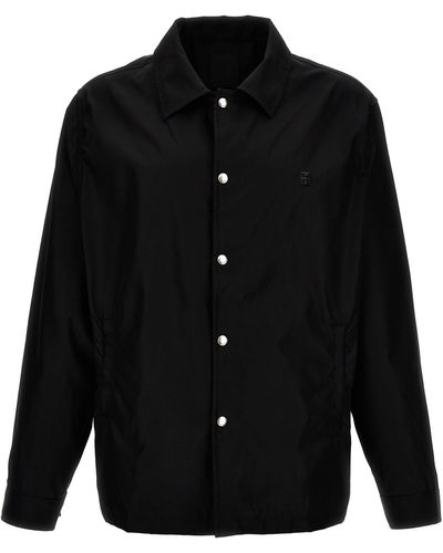 Givenchy Tech Fabric Jacket Casual Jackets, Parka - Black