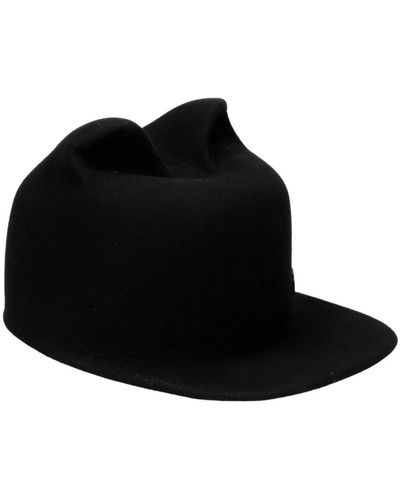 Maison Michel Hats Felt Black