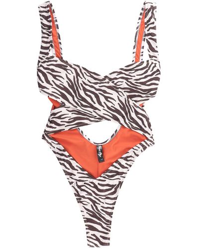 Reina Olga Recycled Material One Piece Swimsuit - White