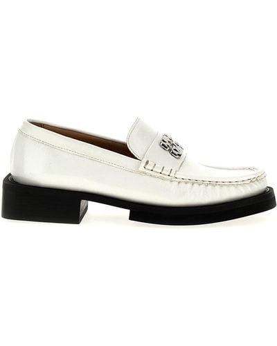 Ganni 'Butterfly' Loafers - White