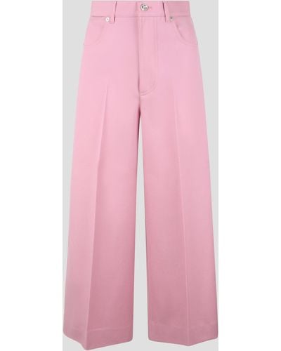 Gucci Wool Trousers - Pink