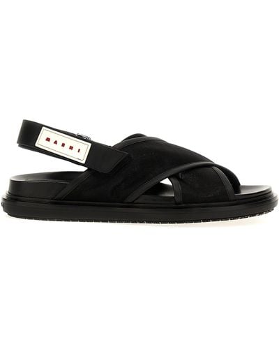 Marni Fussbet Sandals - Black