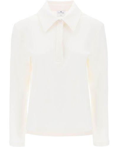 Courreges Courreges Cotton Piqué Polo Shirt - White