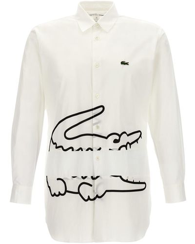 Comme des Garçons X Lacoste Shirt Camicie Bianco/Nero