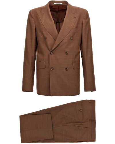 Tagliatore Wool Suit Completi - Brown