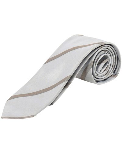 Nicky Silk Tie - White