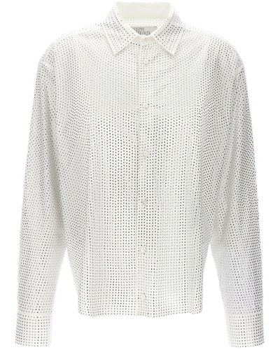 GIUSEPPE DI MORABITO Rhinestone Shirt Shirt, Blouse - White