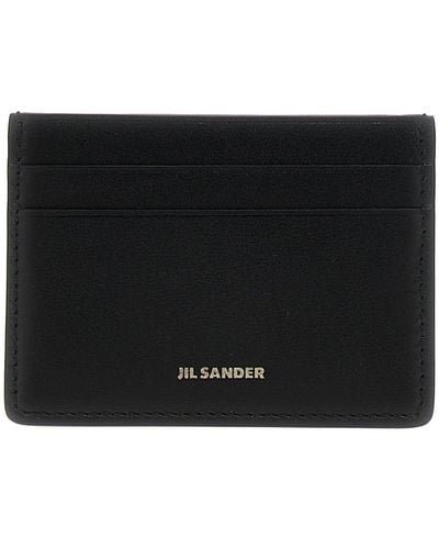 Jil Sander Logo Card Holder Wallets, Card Holders - Black