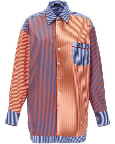 Etro Striped Shirt Camicie Multicolor - Blu