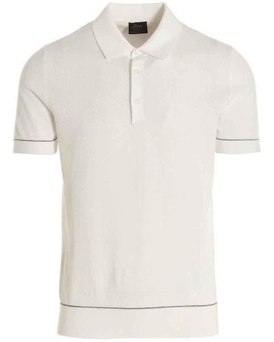 Brioni Cotton Polo Shirt - White