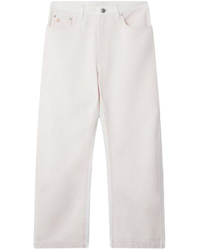 Stella McCartney High-Waisted Cropped Jeans - White
