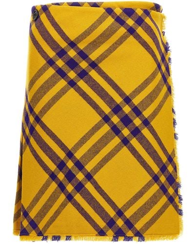 Burberry Kilt Skirts - Yellow