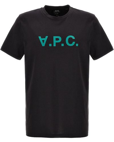 A.P.C. Vpc T Shirt Grigio - Nero