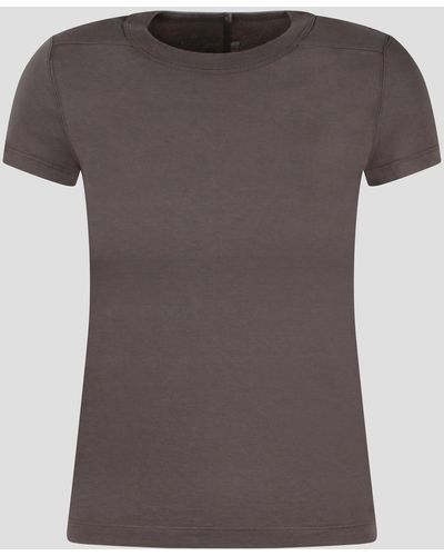 Rick Owens Cropped level t-shirt - Grigio