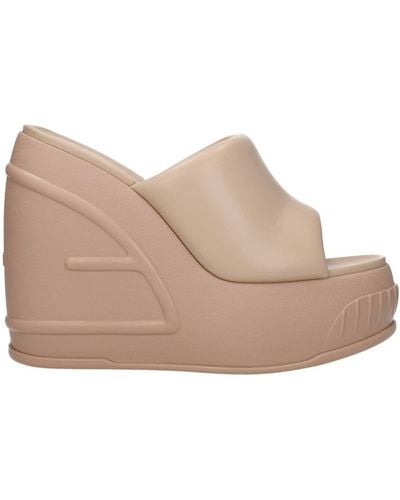 Fendi Sandals Leather - Natural