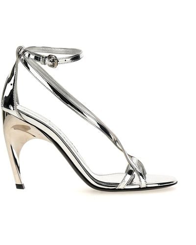 Alexander McQueen Armadillo Sandals - Metallic