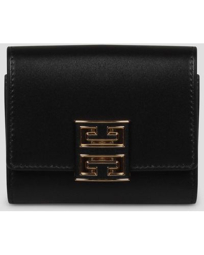 Givenchy Leather 4g trifold wallet - Nero