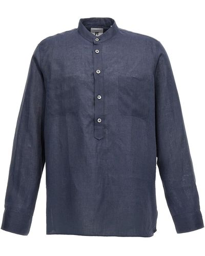 PT Torino Linen Shirt Camicie Blu