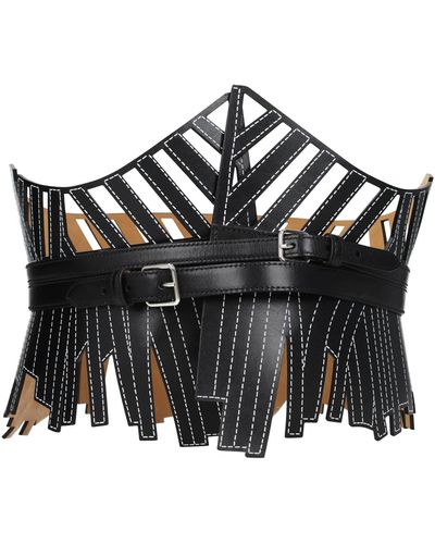 Alexander McQueen High-waist Belts Leather Black
