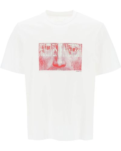 OAMC T Shirt 'Albrecht' Con Stampa - Rosa