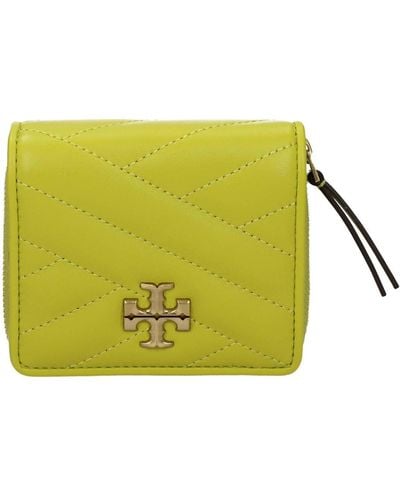 Tory Burch Wallets Kira Leather Chartreuse - Green