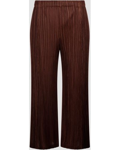 Issey Miyake Thicker Bottoms Trousers - Brown