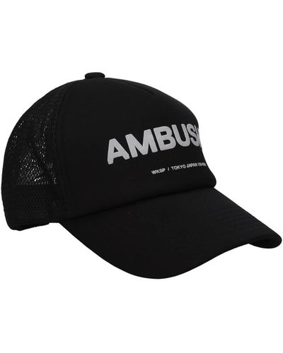 Ambush Hats Polyester Off White - Black