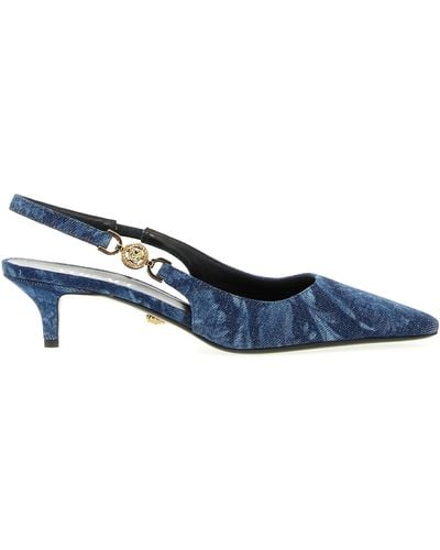 Versace Barocco Court Shoes - Blue