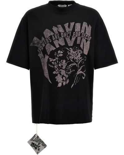Lanvin Printed T Shirt Nero